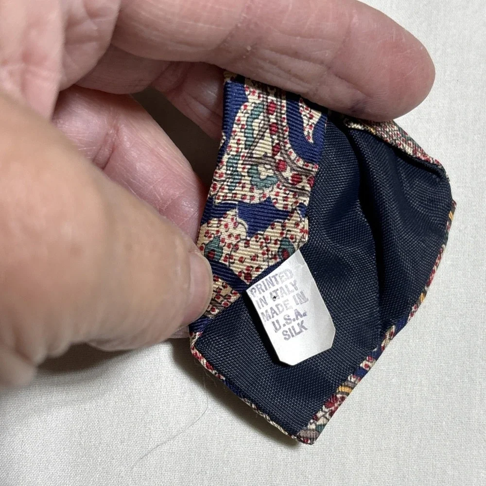 Tattersall  Mens Silk Tie Designer‎  Paisley Necktie 100% Silk 61